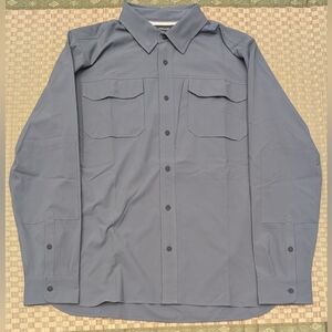 Proof by Huckberry UFP Passport Shirt Storm Blue Men's Size Medium